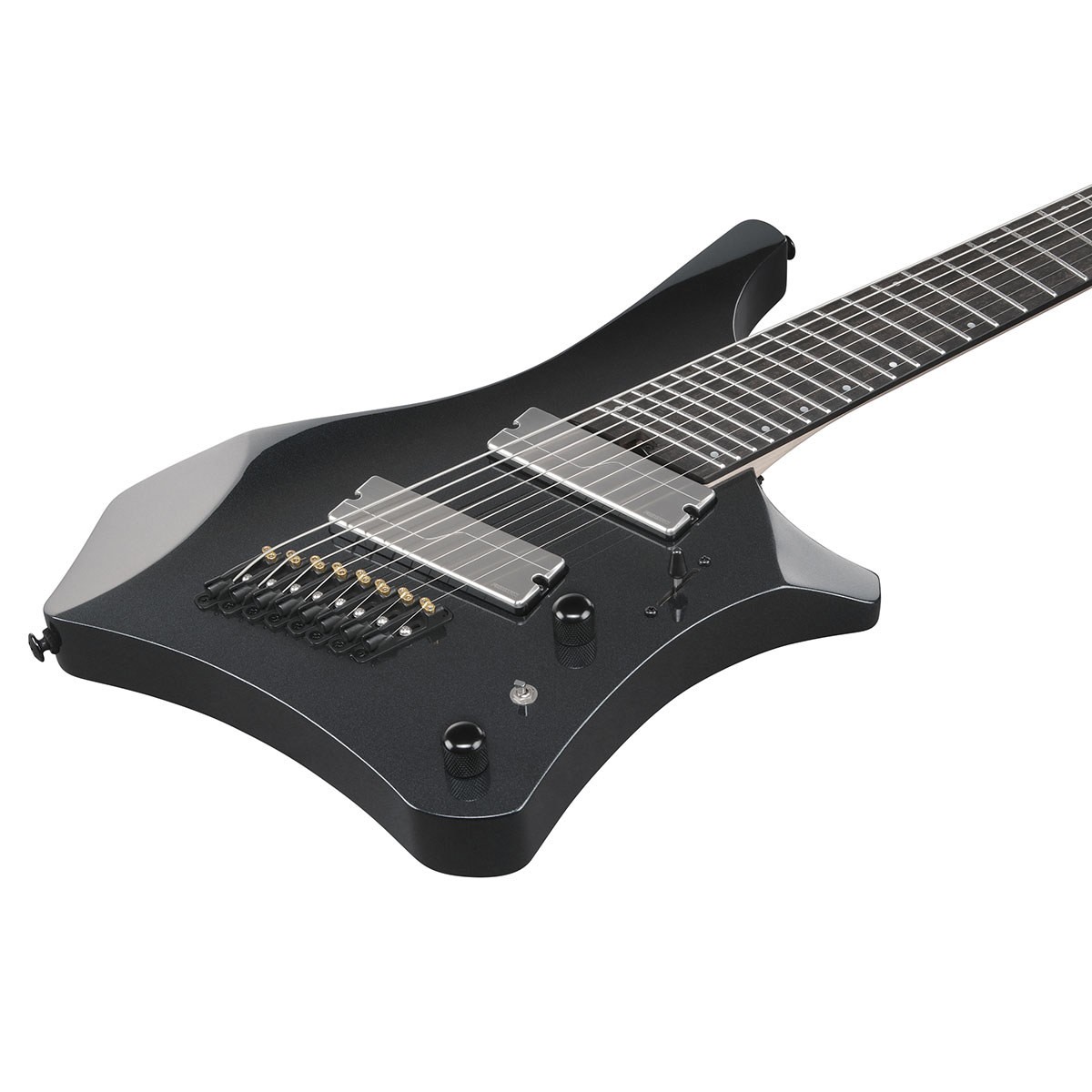 Ibanez Alpha Series A528 8-String Multi Scale Electric Guitar, Iron Pewter