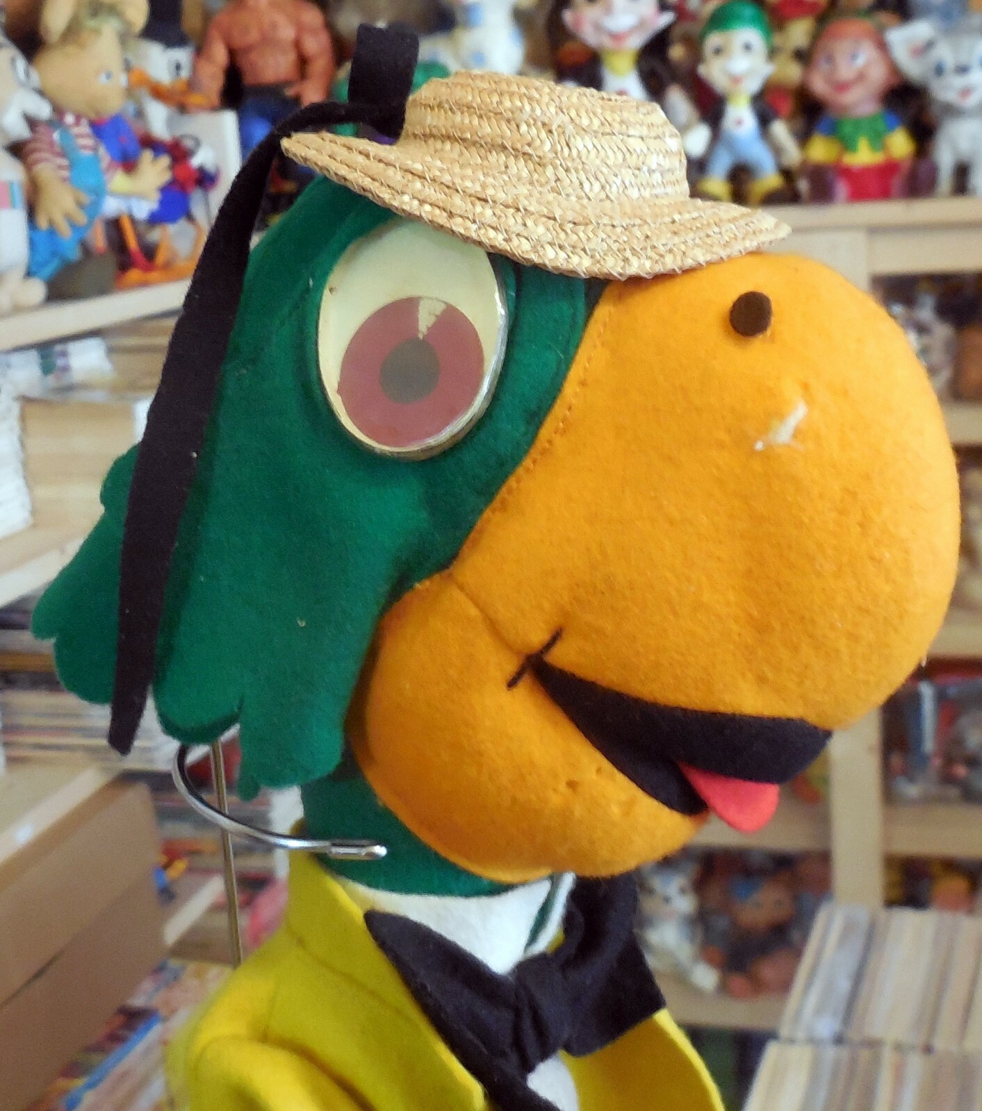VINTAGE LARGE 16″ TOY DOLL José Carioca WALT DISNEY LENCI TURIN 1940-50s c