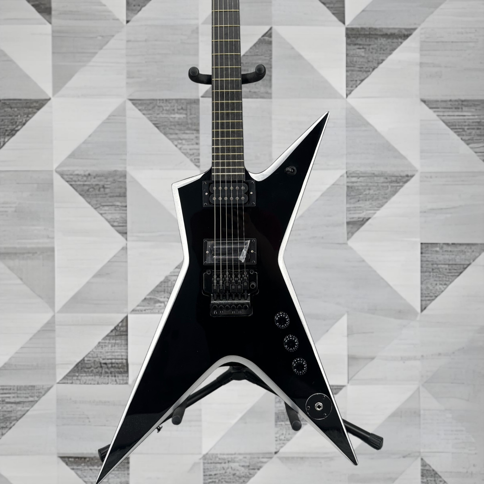 Dimebag Darrell Stealth Style Black Electric Guitar HH Pickup FR Bridge Ship US