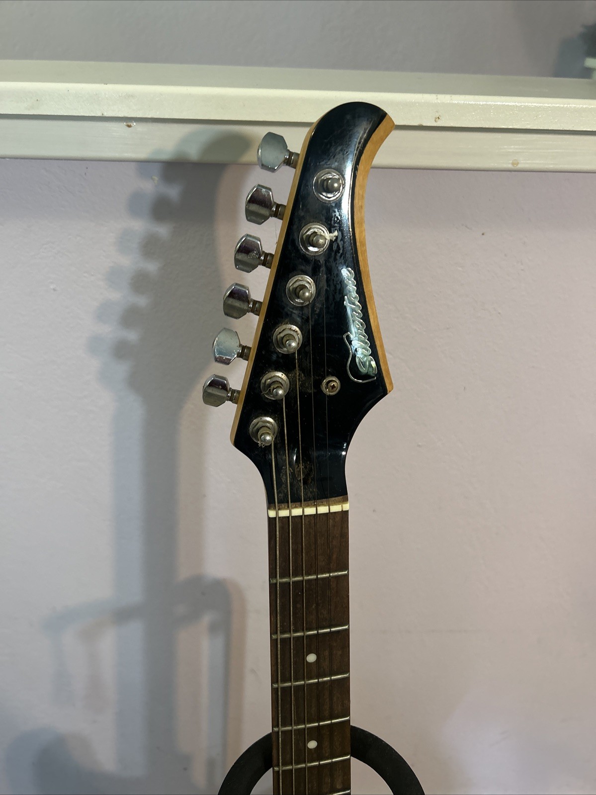 Silver tone Red & White Electric Guitar Model SS – 11/R