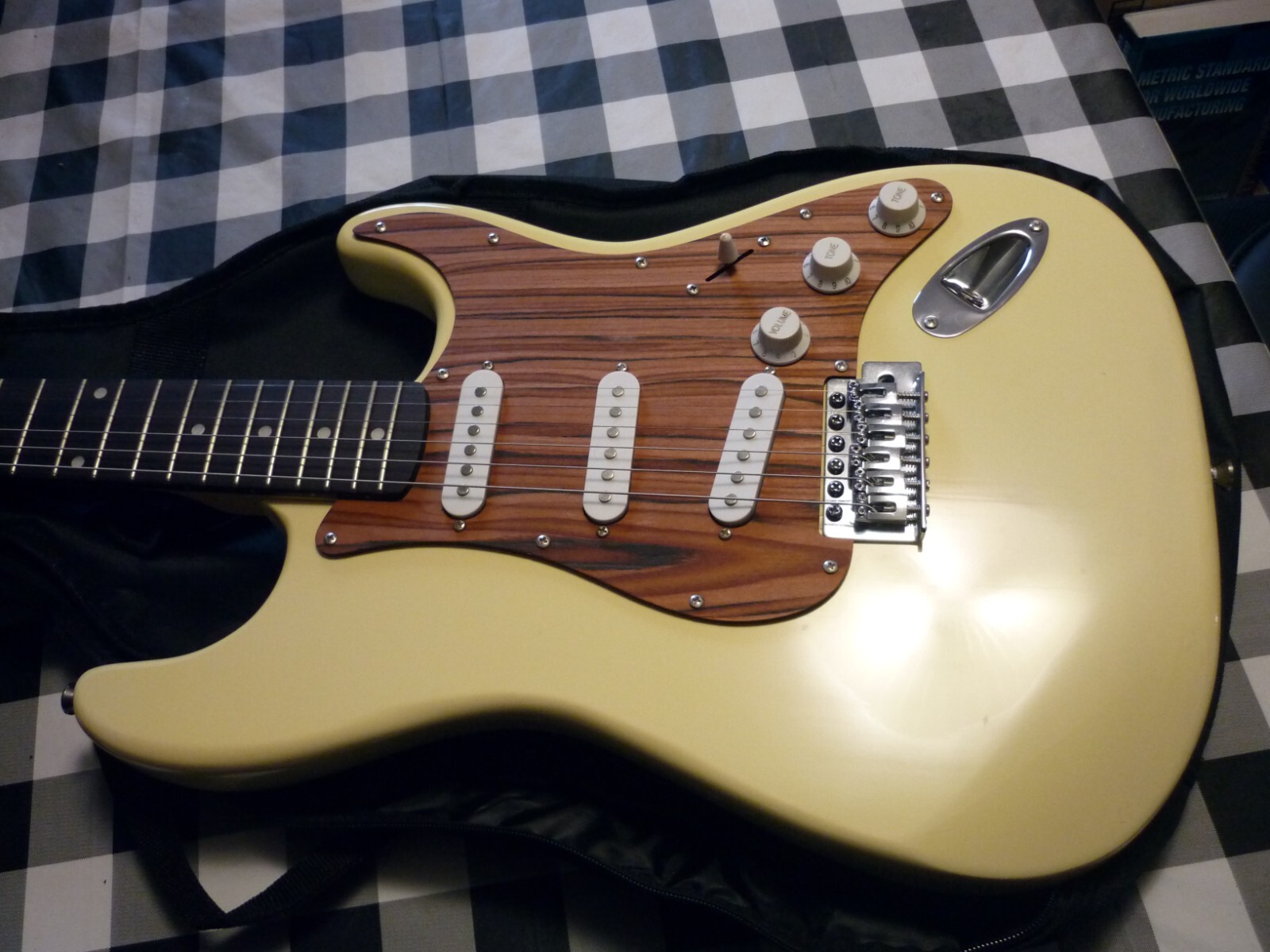 Cozart Blonde S-Type RH Stratocaster Electric Guitar + Gigbag + Case Candy !