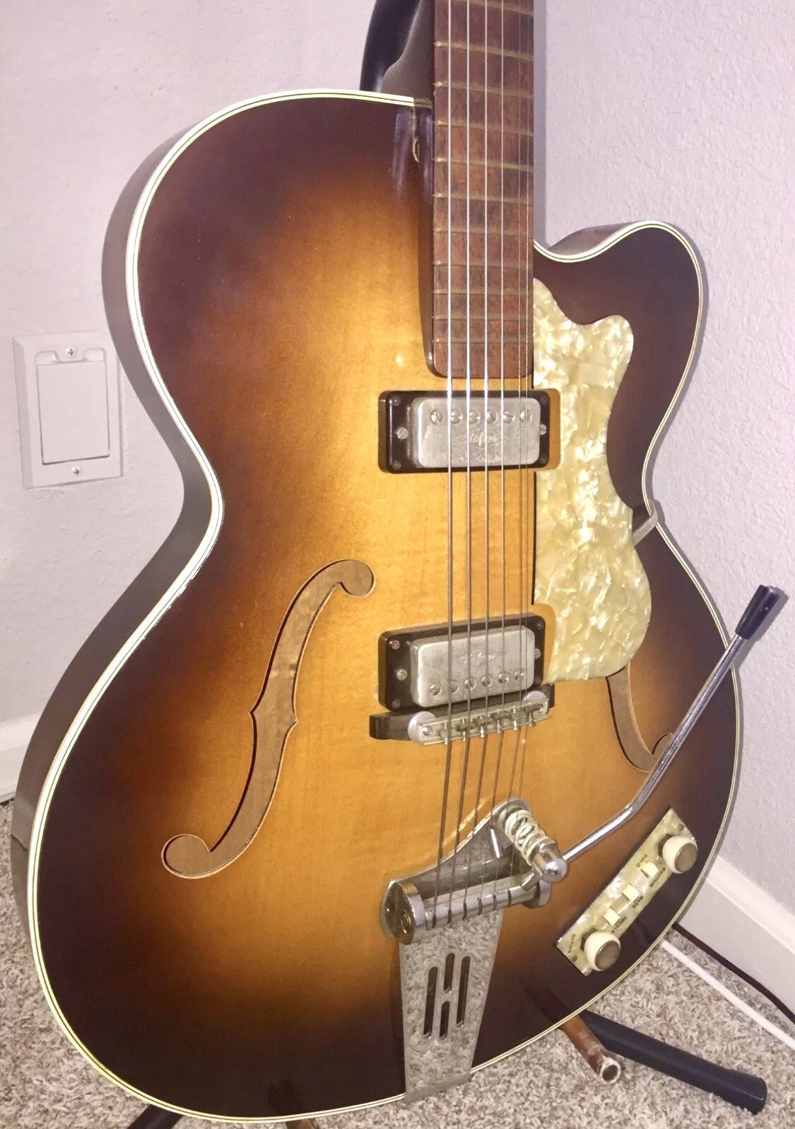 Vtg Hofner Electric Guitar Made in W. Germany