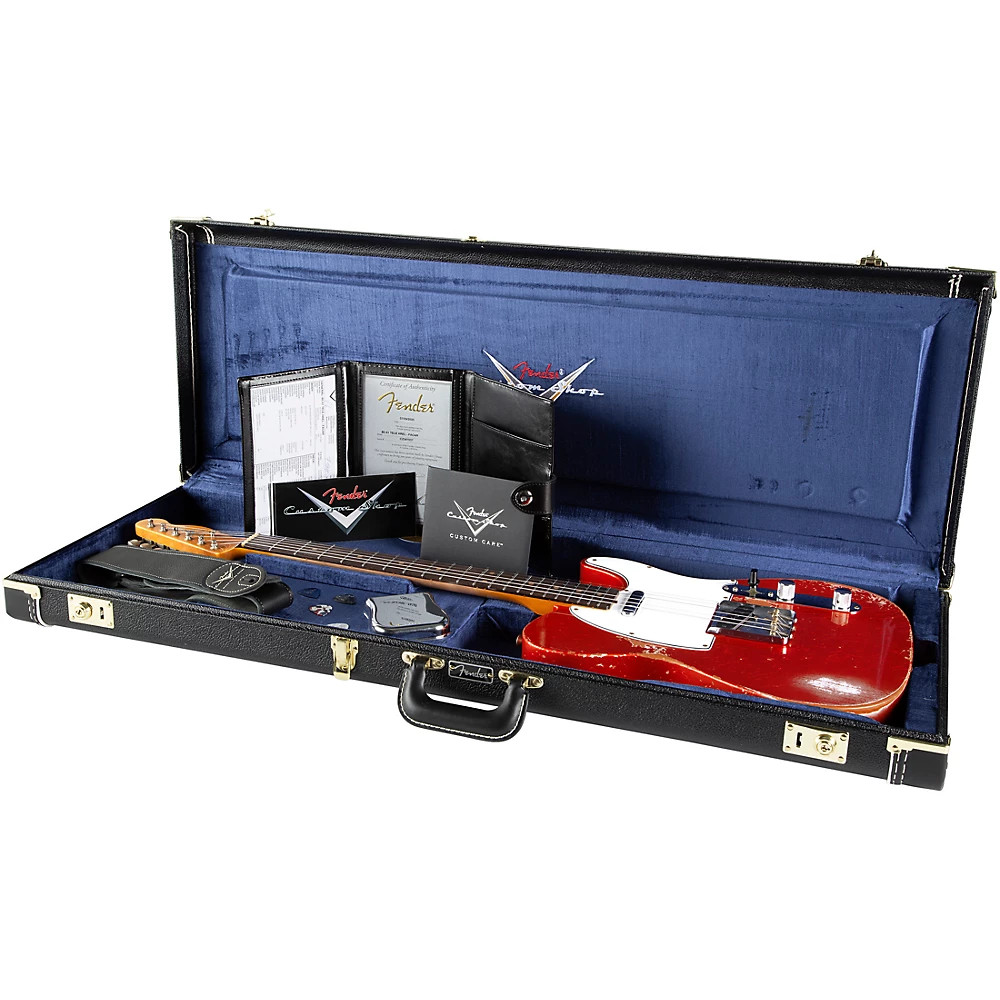 Fender Custom Shop 61 Telecaster Heavy Relic Guitar Faded Aged Candy Apple Red