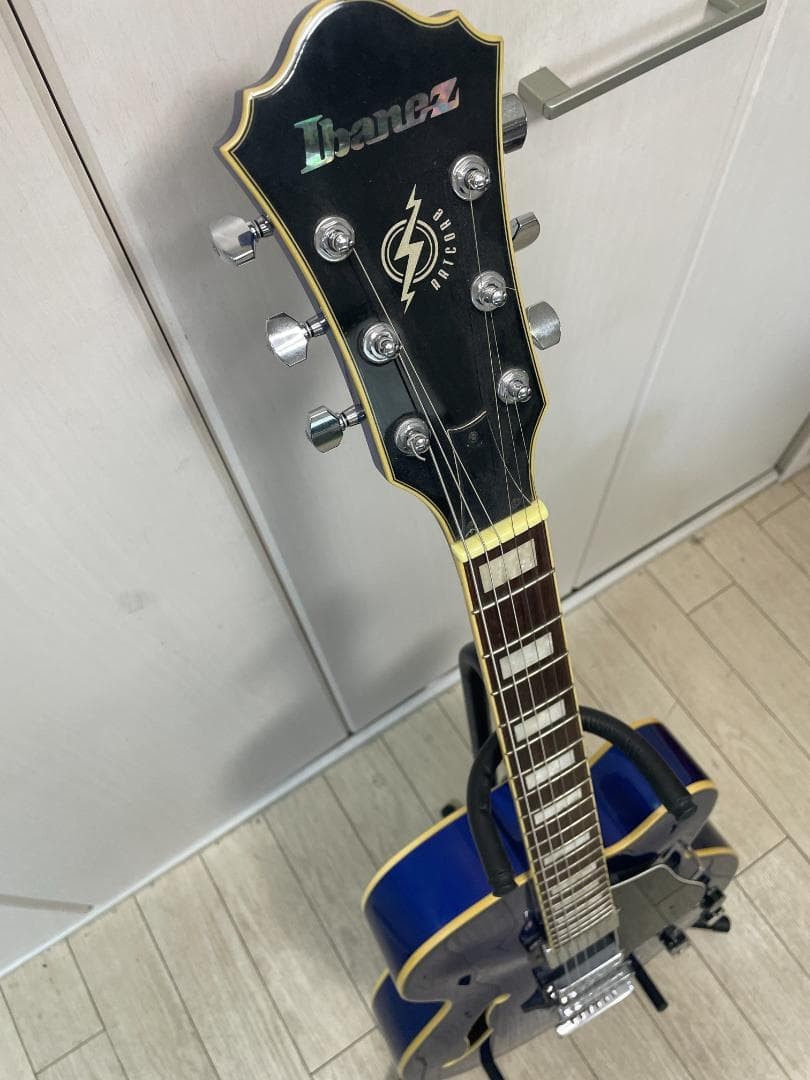 Ibanez AF75-JB-13-01 Blue Semi-Acoustic Electric Guitar Full Hollow Body