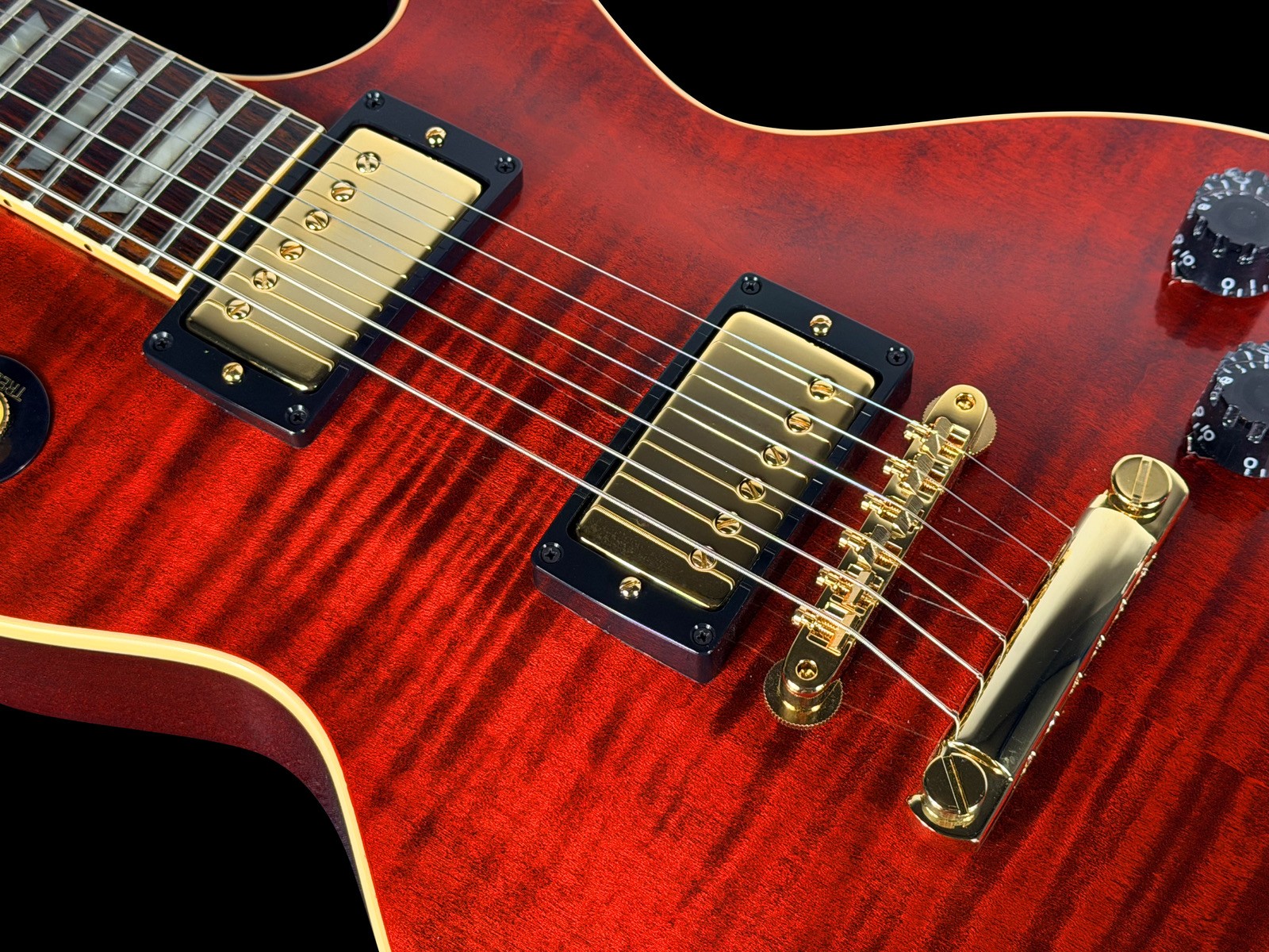 2026 GIBSON LES PAUL ’59 CUSTOM SHOP CHAMBERED 1959 FLAME TOP ~ CANDY RED TIGER