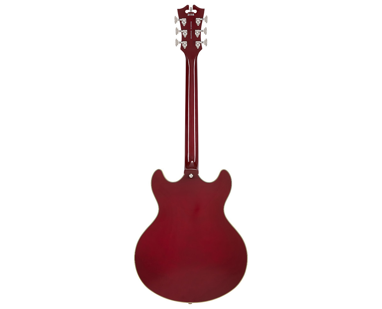 D’Angelico Premier DC Semi-Hollow Guitar – Burnt Red