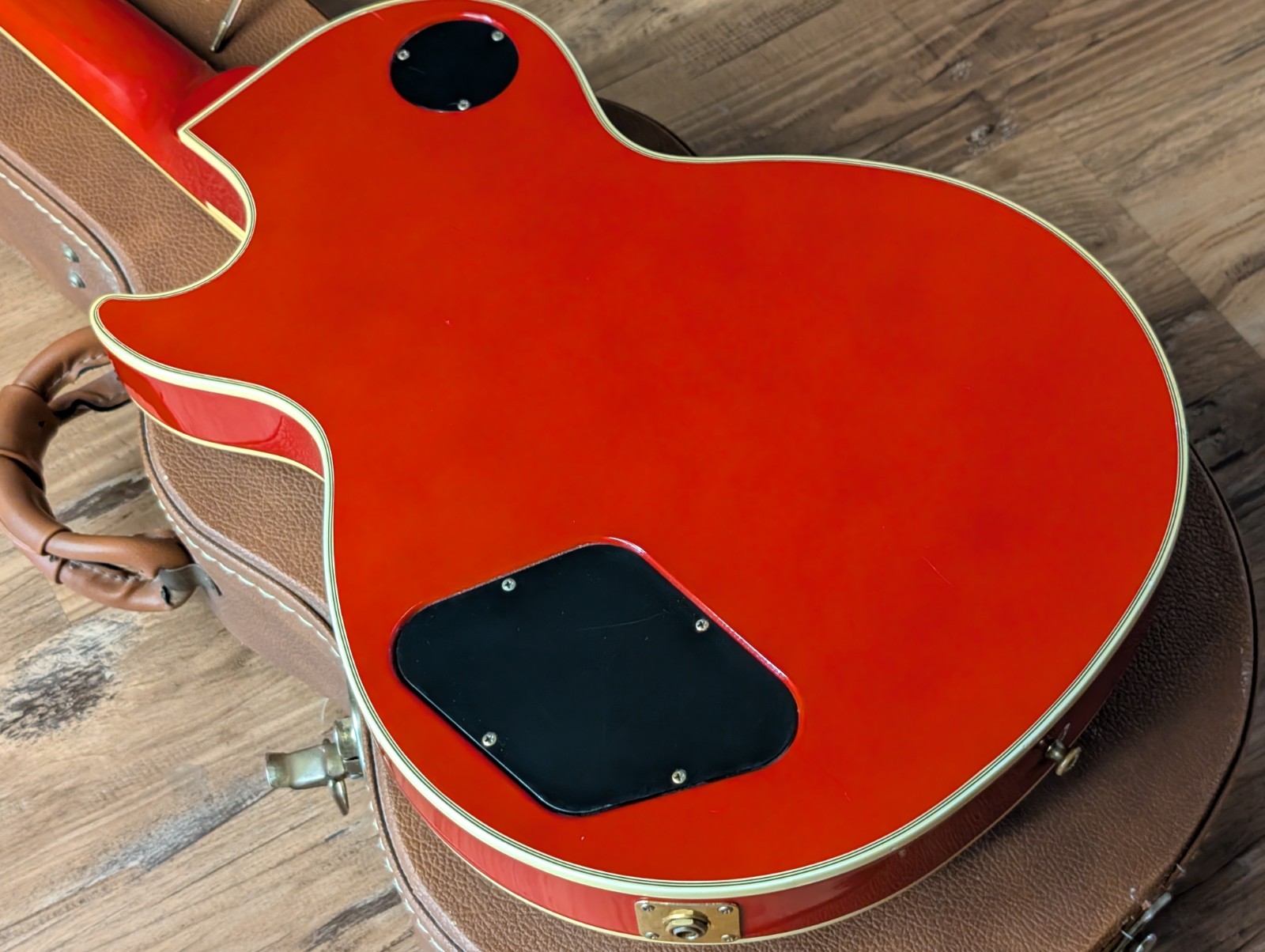 1985 Gibson Les Paul Custom Electric Guitar Ferrari Red Tim Shaw 100% Original