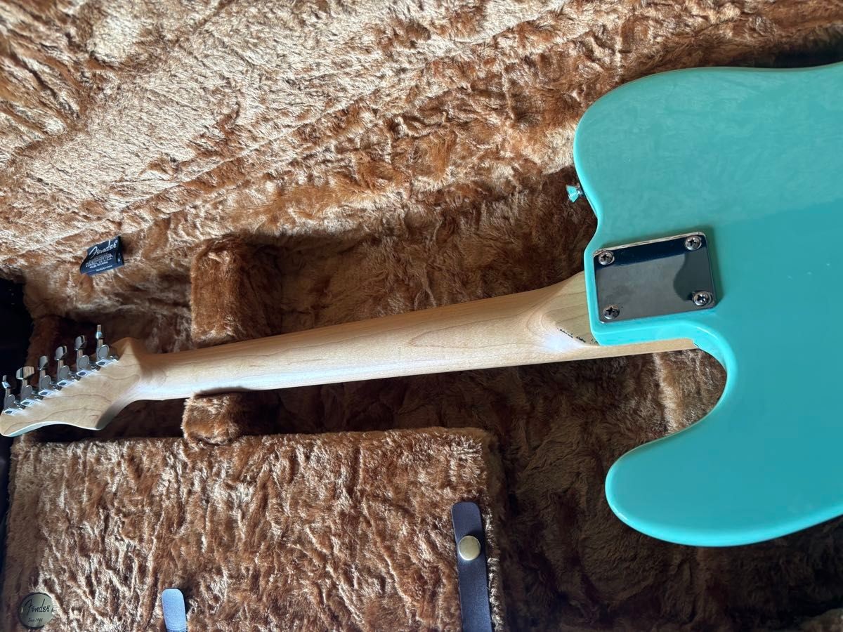Telecaster Type Electric Guitar Surf Green Maple Fingerboard Fender Bridge