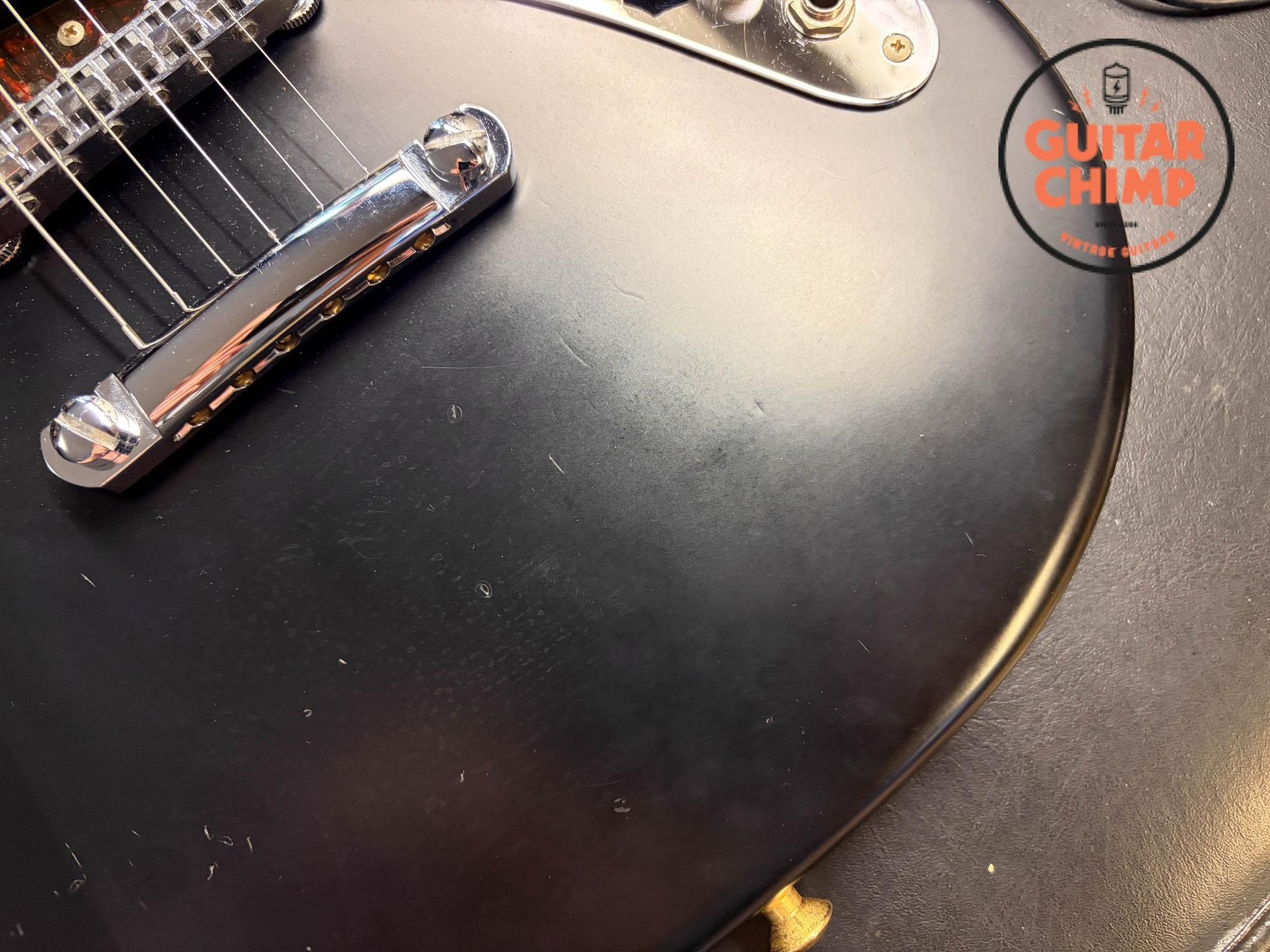 2010 Fender Japan MG69 Mustang Stop Tail – Matte Black w/ Matching Headstock | R
