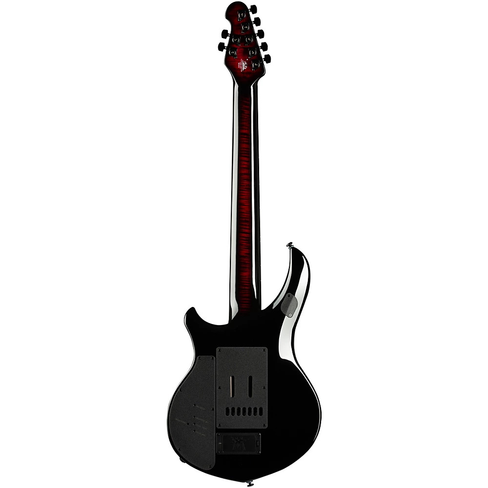 Ernie Ball Music Man Majesty 7 Quilt Top Electric Guitar Red Nebula