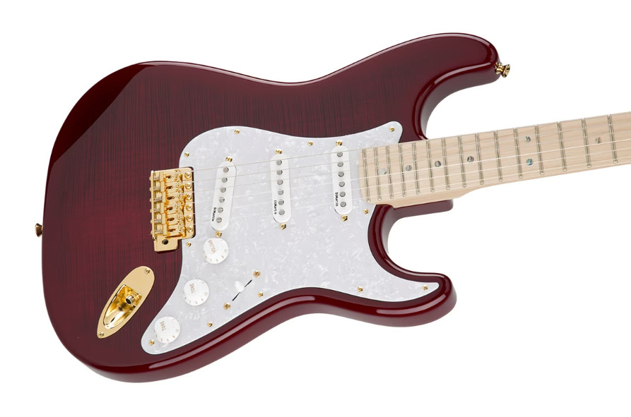 Fender MIJ Ritchie Kotzen Stratocaster Maple Transparent Red Burst Guitar NEW