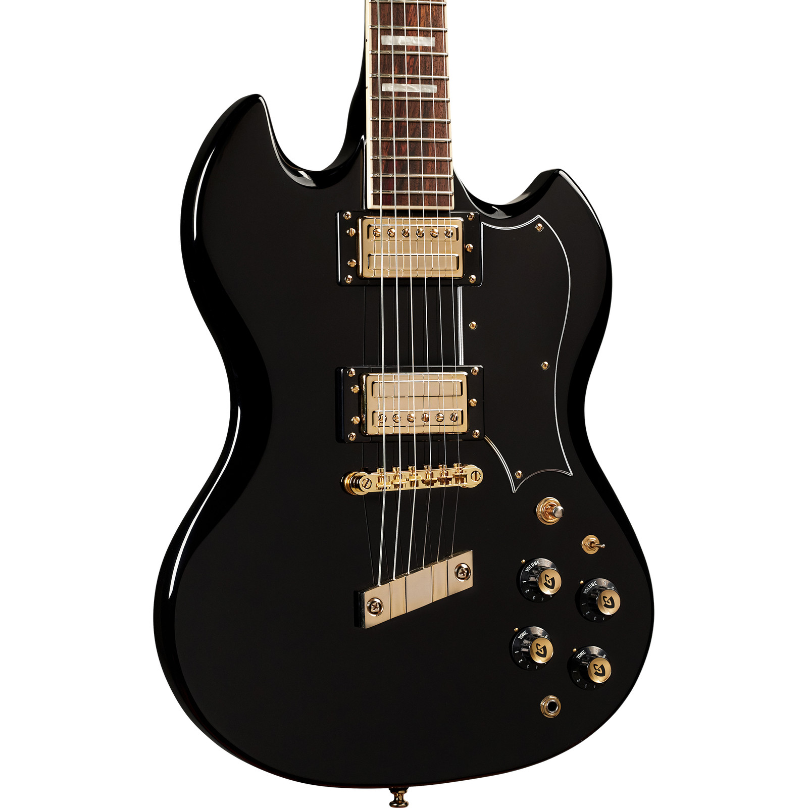 Guild Polara Kim Thayil Signature HB-1S Newark St. Electric Guitar, Black
