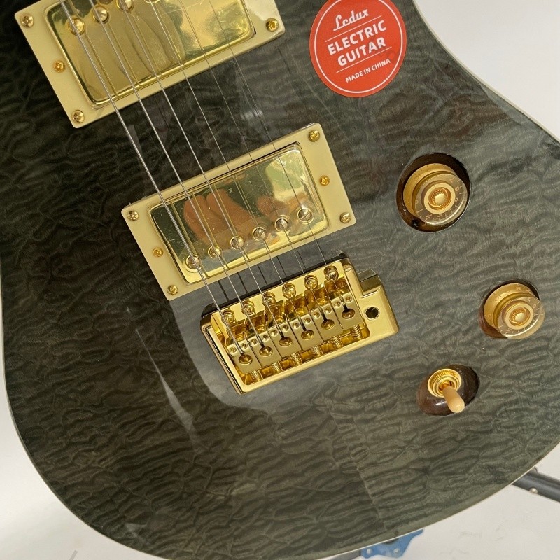 Santana Custom Solid Body Electric Guitar Bone Nut Stainless Rounded Fret Gold