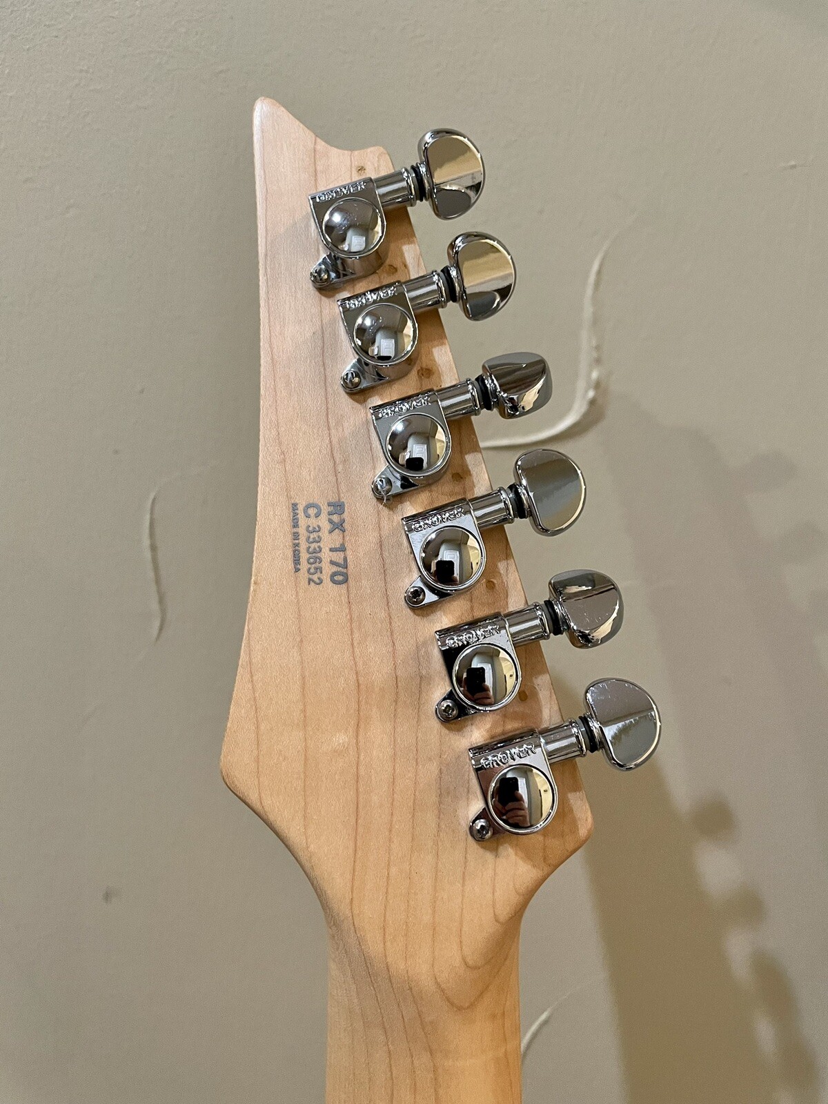 1993 Ibanez XT 170 Super Strat Guitar HSH Maple Body Trans Red Grover Tuners