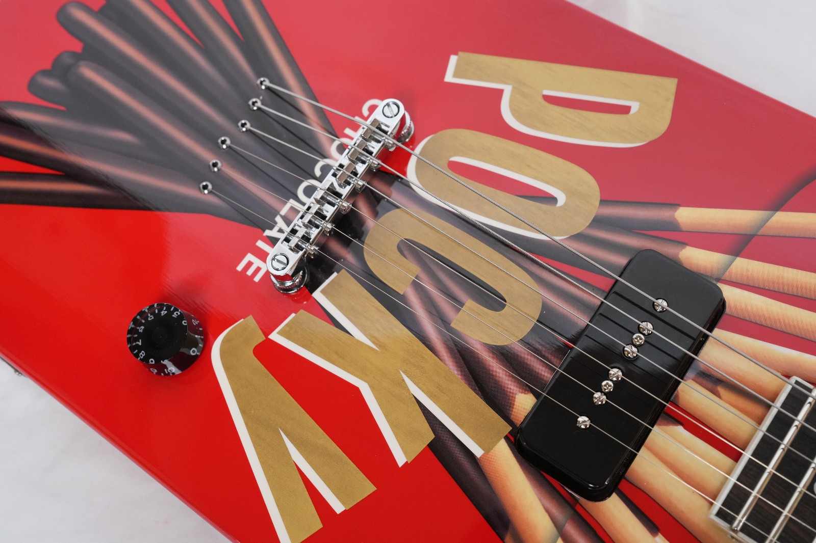 Glico Pocky Guitar by Kazuyoshi Saito, limited model,excellent condition,w/HC