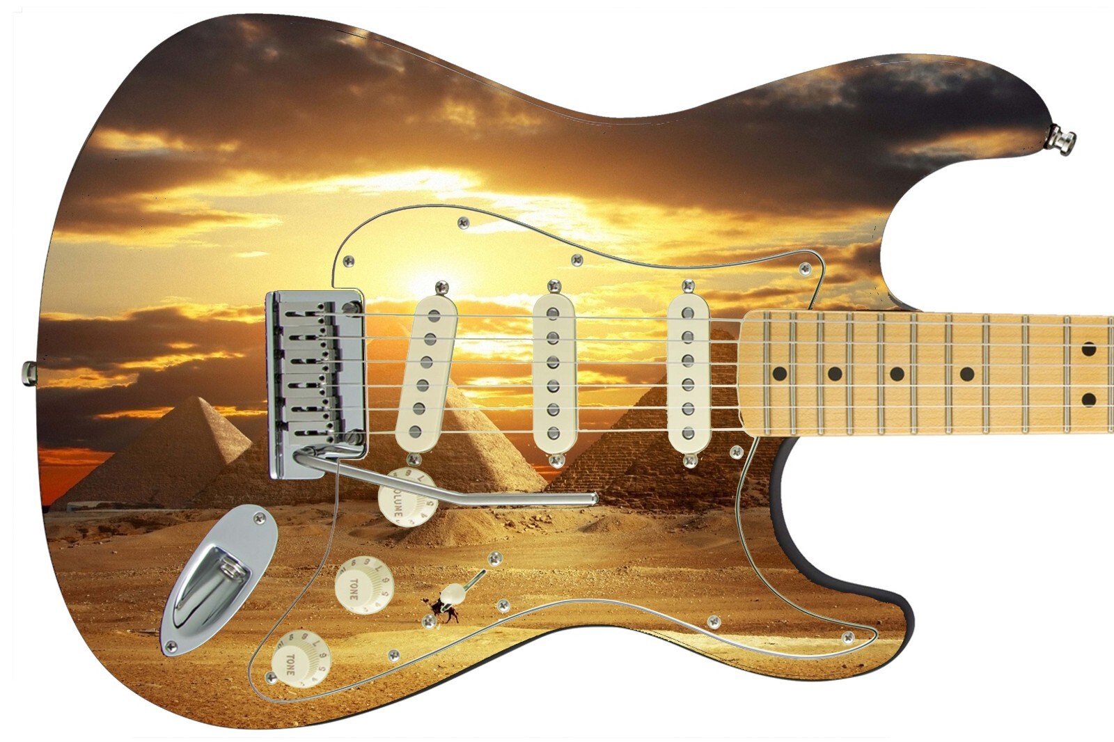 Guitar/Bass Skin Axe Wrap Re Skin Vinyl Wrap Decal Sticker When in Egypt 006