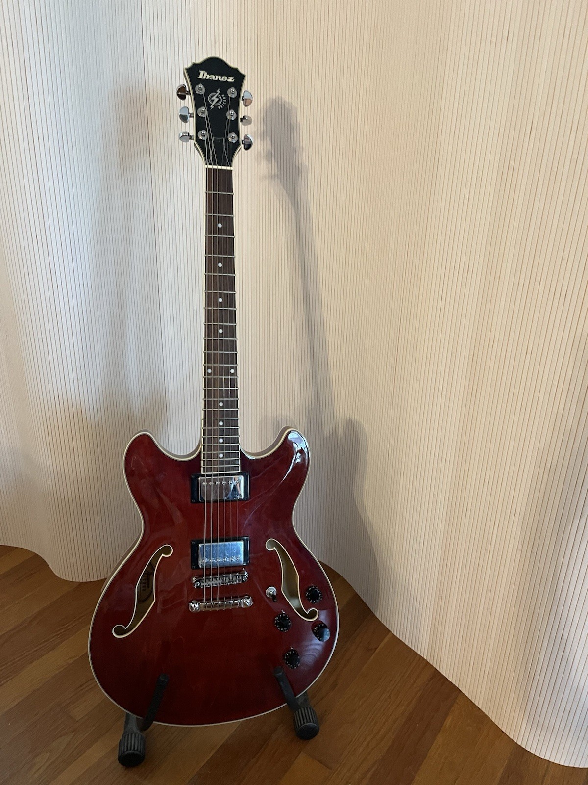 Ibanez Artcore 6-String Semi-Hollow Electric Guitar, Cherry Red