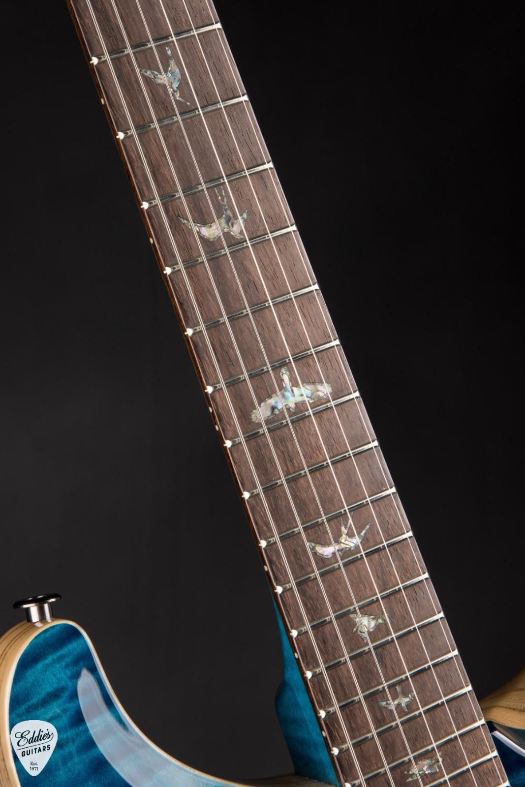 PRS Eddie’s Guitars Wood Library Studio Swamp Ash/Brazilian – Blue Matteo