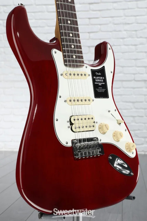 Fender Player II Stratocaster HSS Electric Guitar – Transparent Cherry Burst