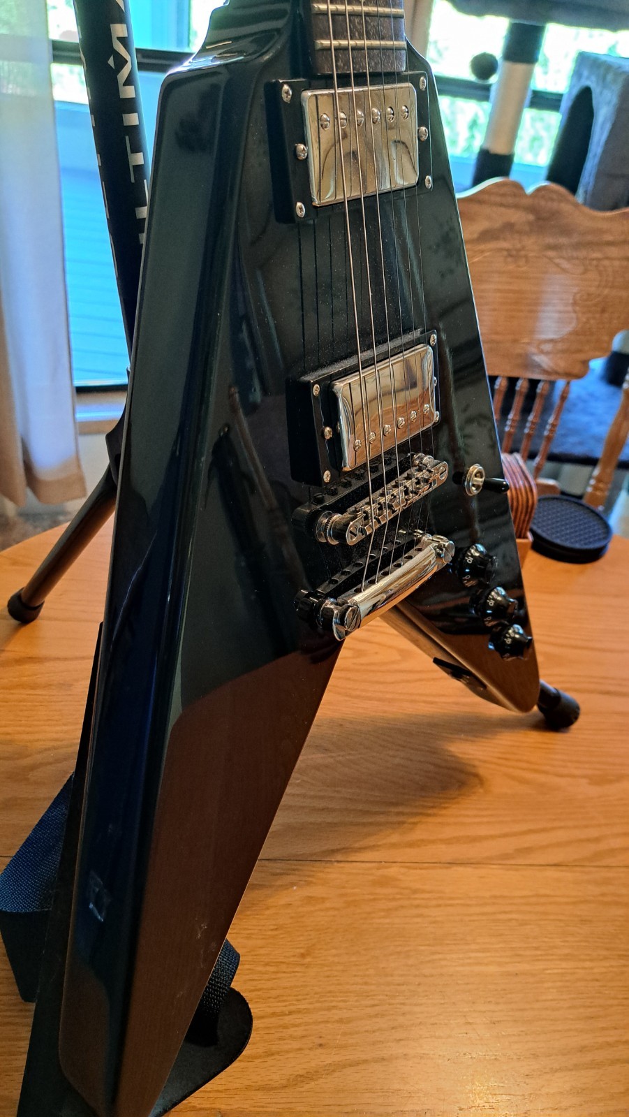 Samick Greg Bennett Flying V style electric guitar