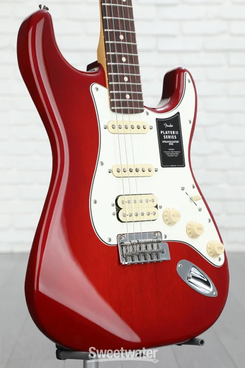 Fender Player II Stratocaster HSS Electric Guitar – Transparent Cherry Burst