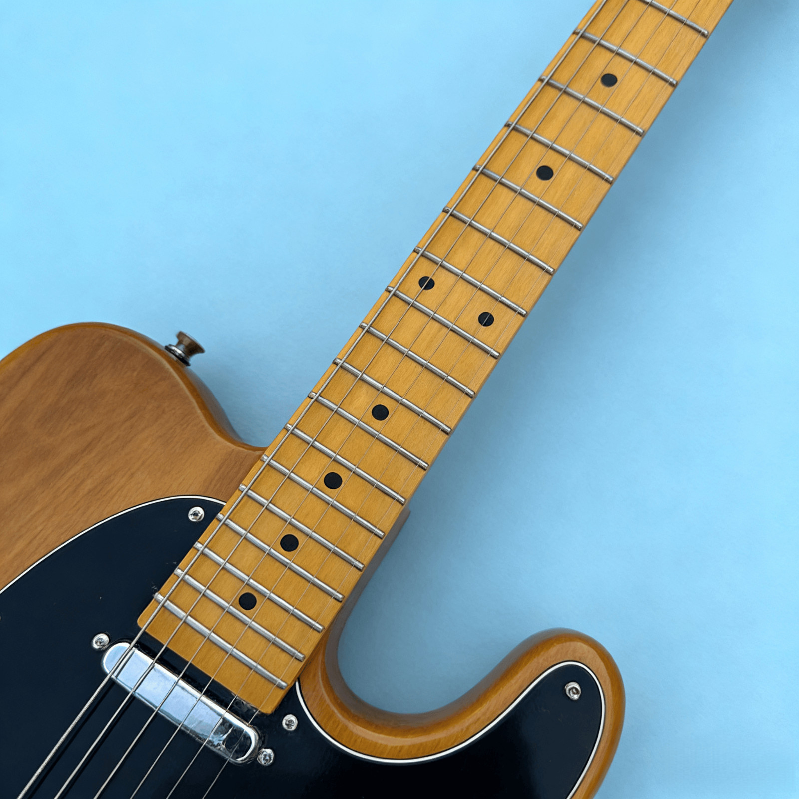 TL electric guitar, Quliu wood color panel, spruce body chrome plated accessorie