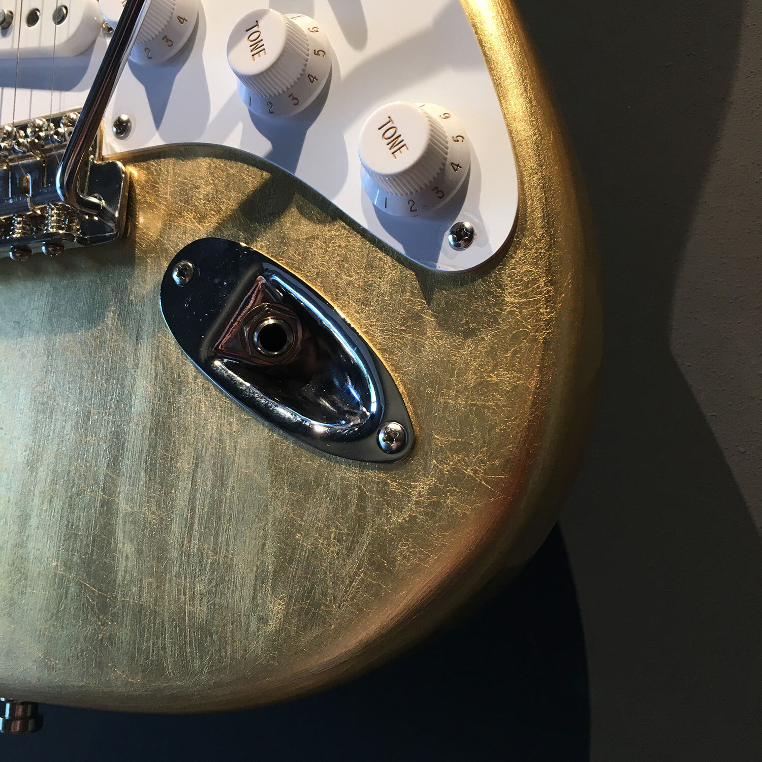 FRANCHIN Mercury guitar Glossy METALLIC LEAF Alder gold S-type *MADE TO ORDER