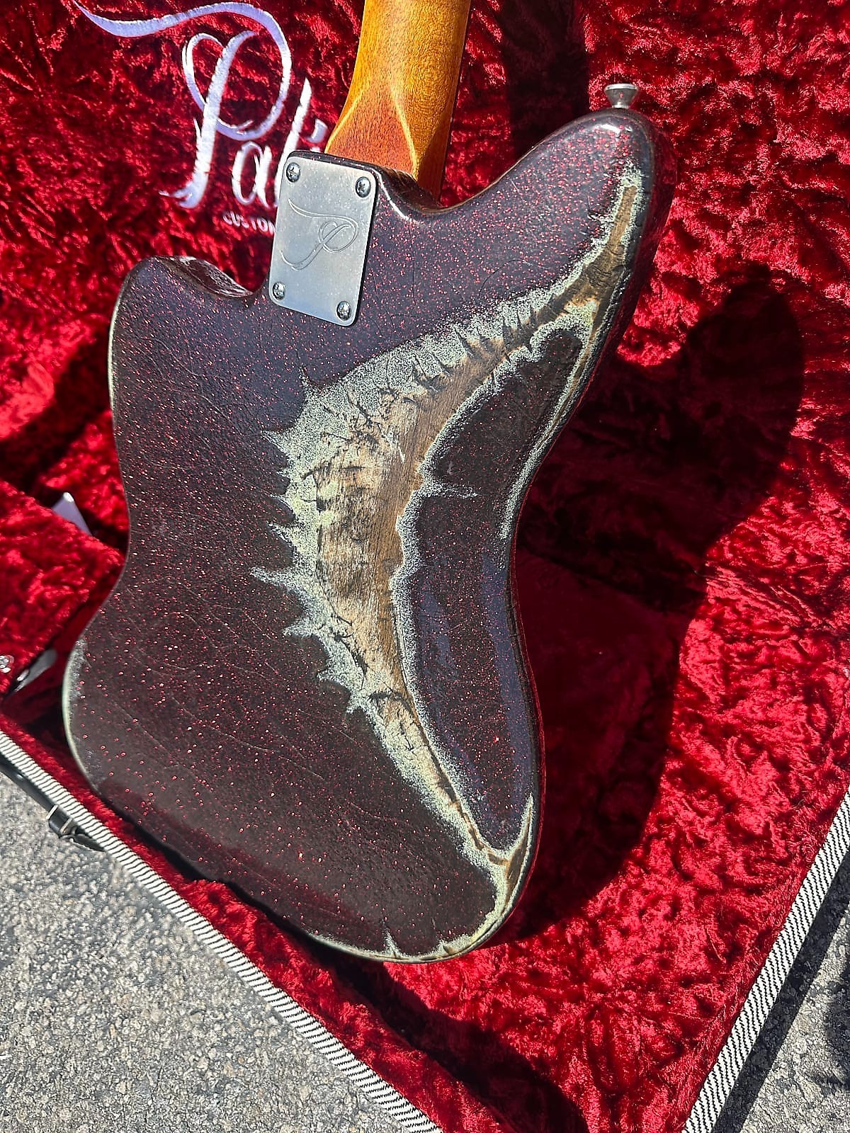 Palir Imperial Heavy Relic Red Sparkle Relic with P90s with Case