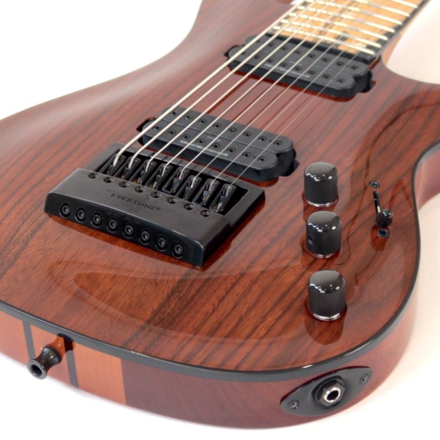 B.C.Rich SHREDZILLA 8 PROPHECY ARCHTOP WITH EVERTUNE English Walnut 8 string