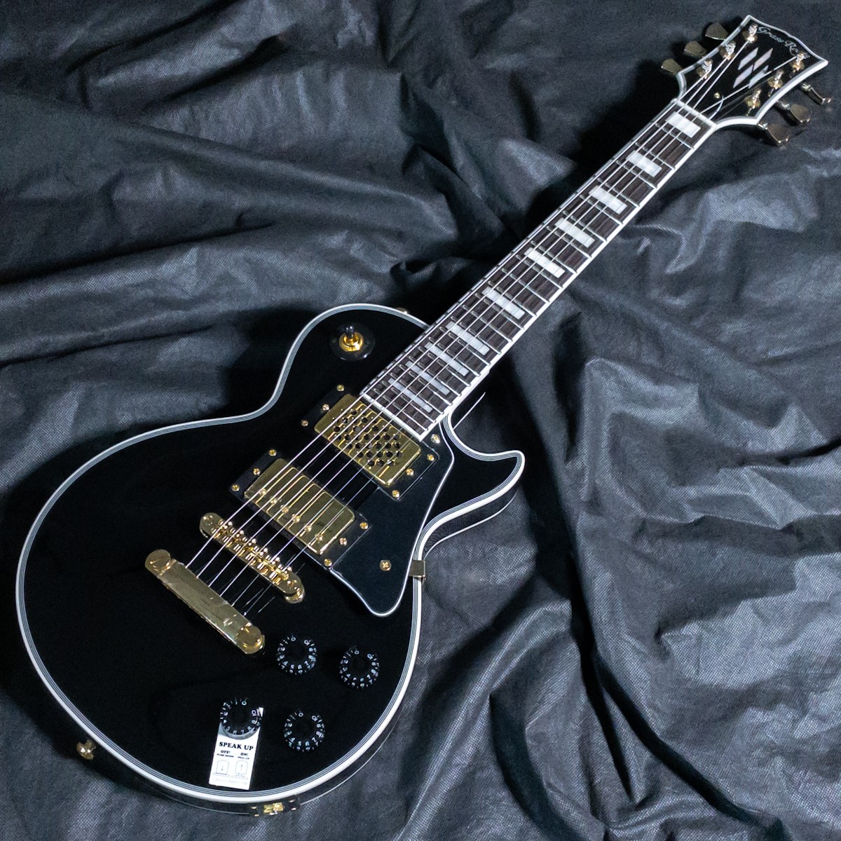 GrassRoots G-LPC-MINI Black Les Paul type Electric Guitar New From Japan