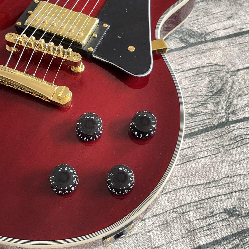 Hot selling Wine Red electric guitar gold color hardware free shipping