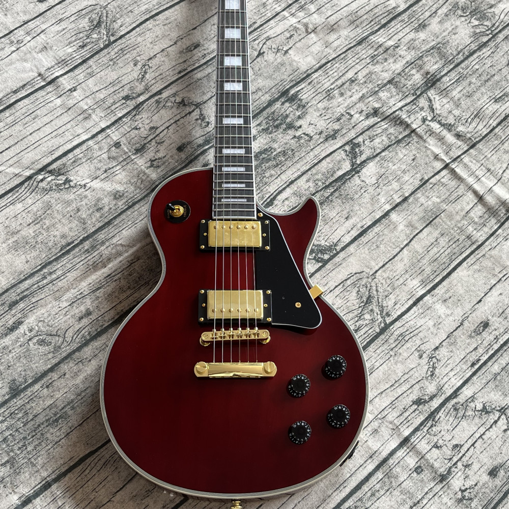 Hot selling Wine Red electric guitar gold color hardware free shipping