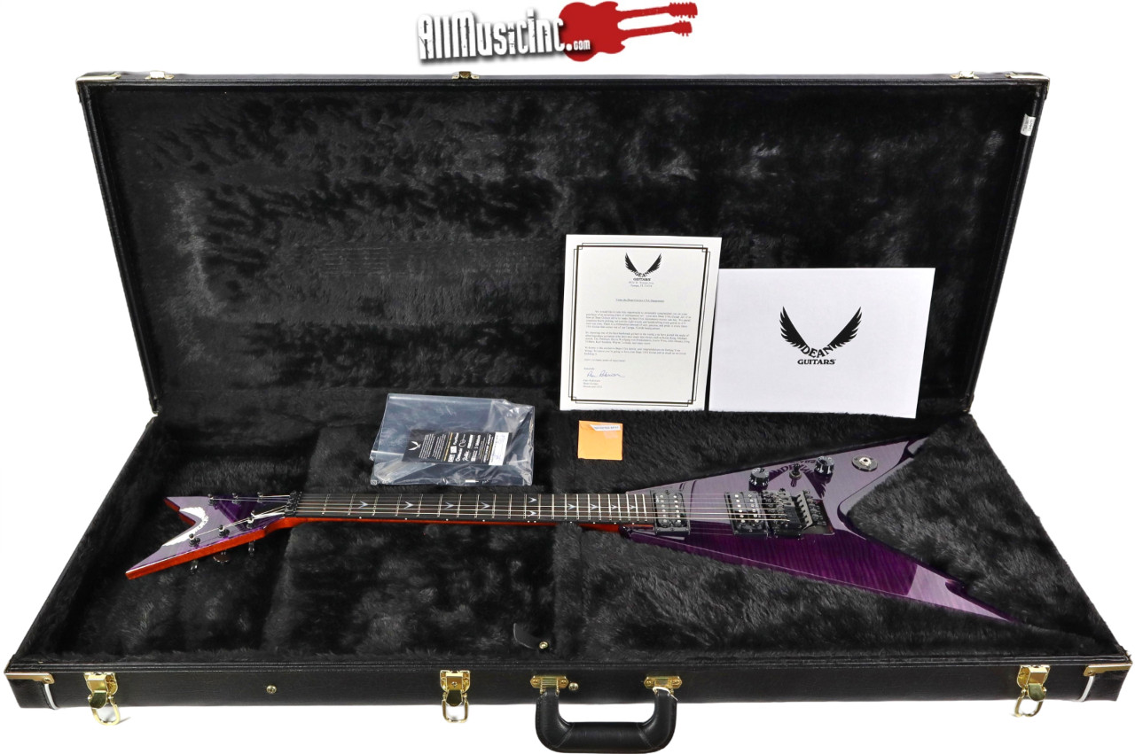 Dean USA Razorback V Floyd Flame Top Prototype Electric Guitar 1/1