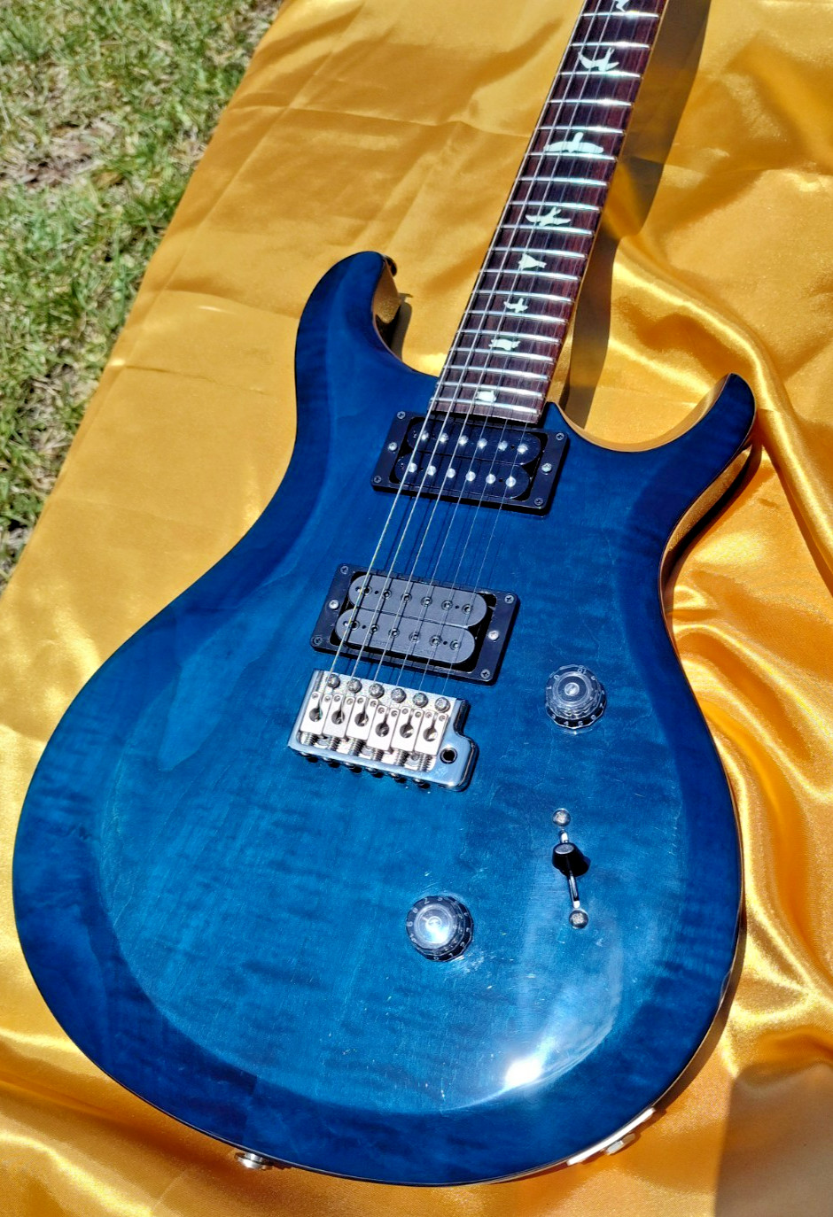 PRS S2 Custom 24 2016 Blue Burst USA + Seymour Duncan Omega Bridge Pickup