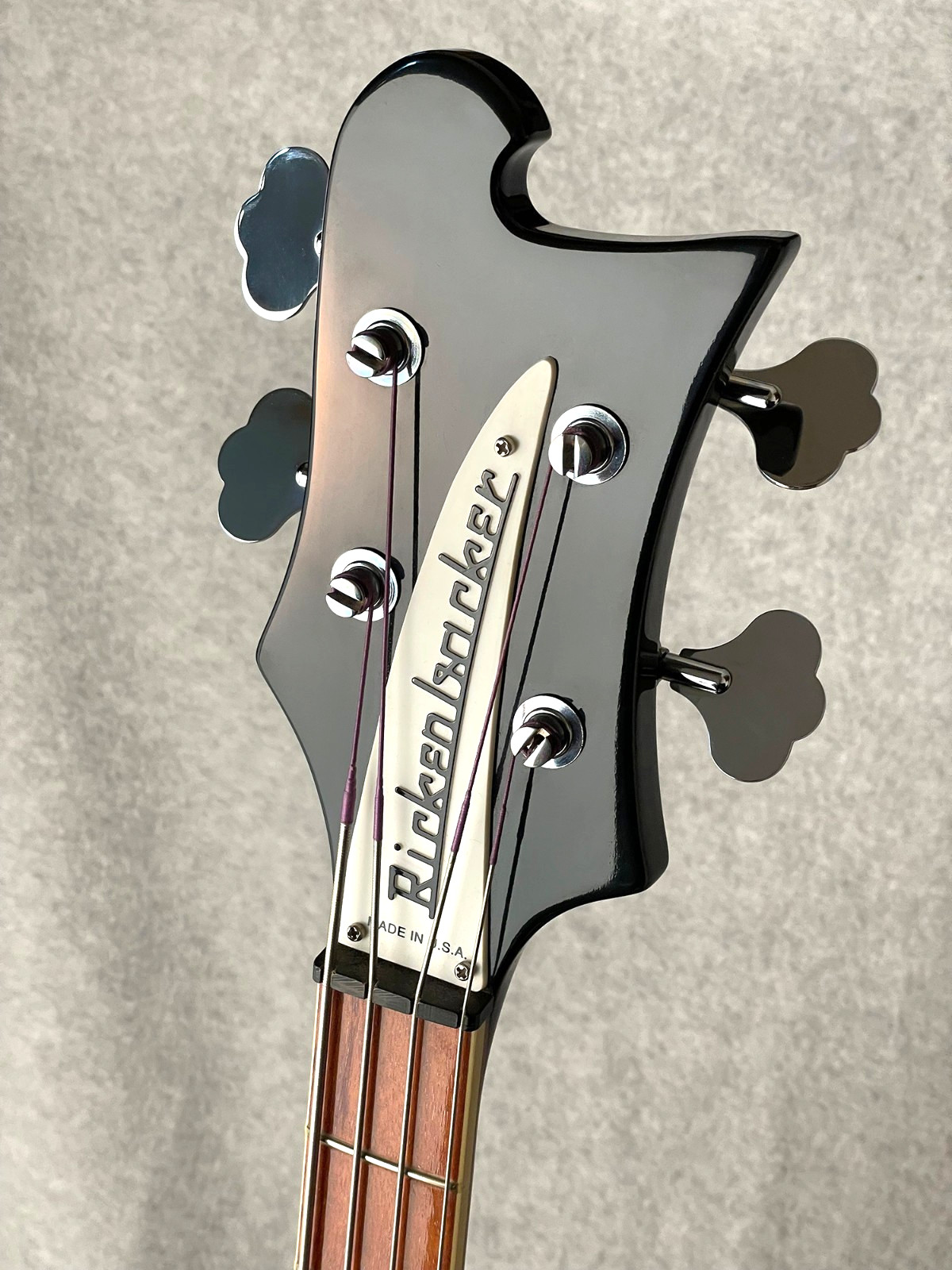 Rickenbacker 4003 Jetglo Black Bass Guitar + Case- Excellent 1999 Free Shipping