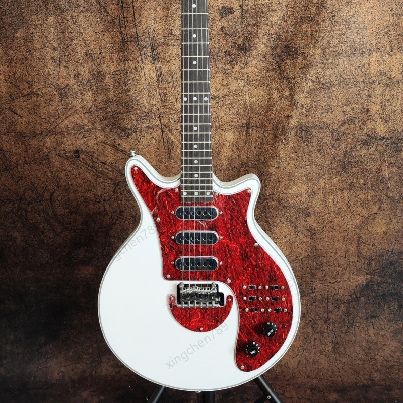 Hard Rock Electric Guitar 24 Frets Red Tortoise Pickguard Multi-Ply Binding