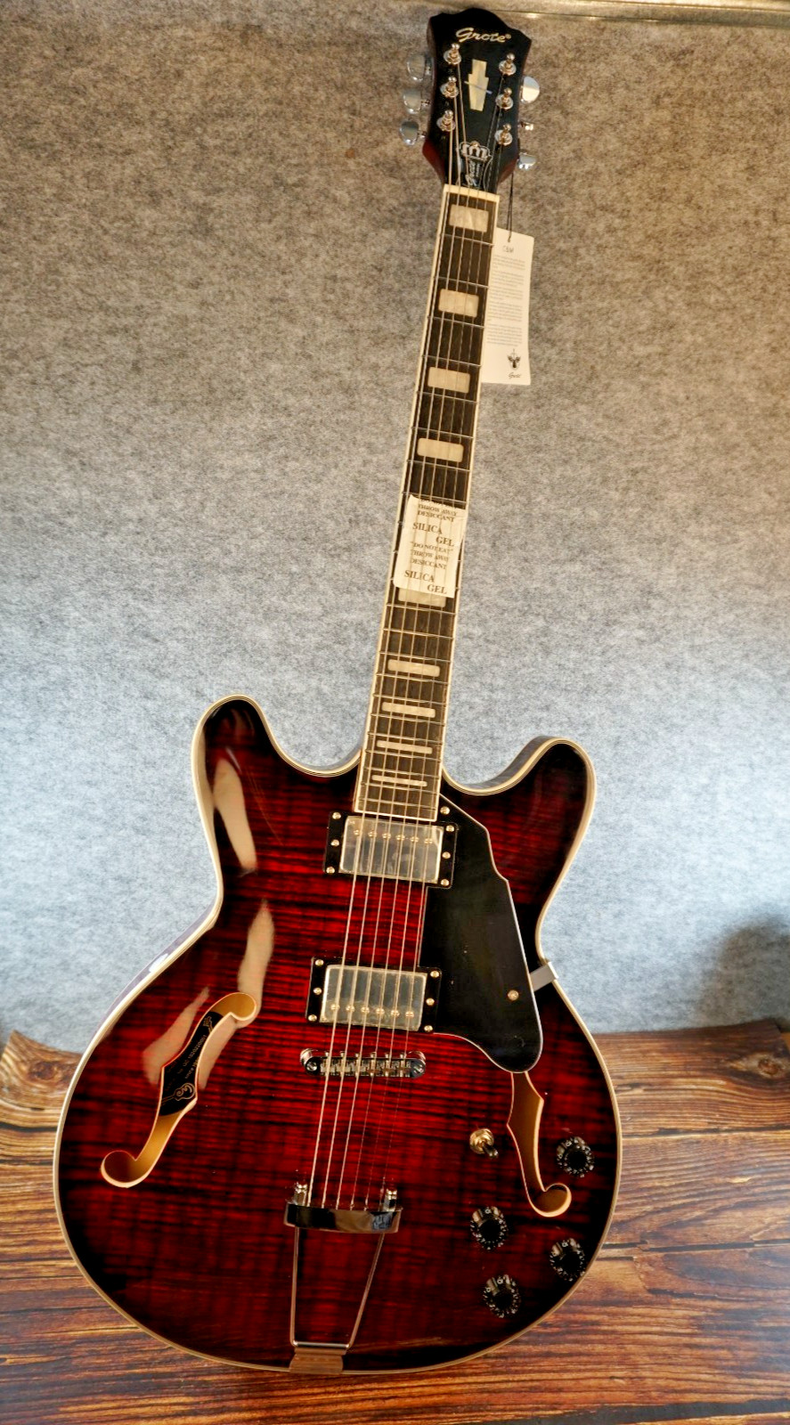 Brand New Grote 335 Semi-Hollow Guitar w/ Rosewood Fingerboard + Gig Bag