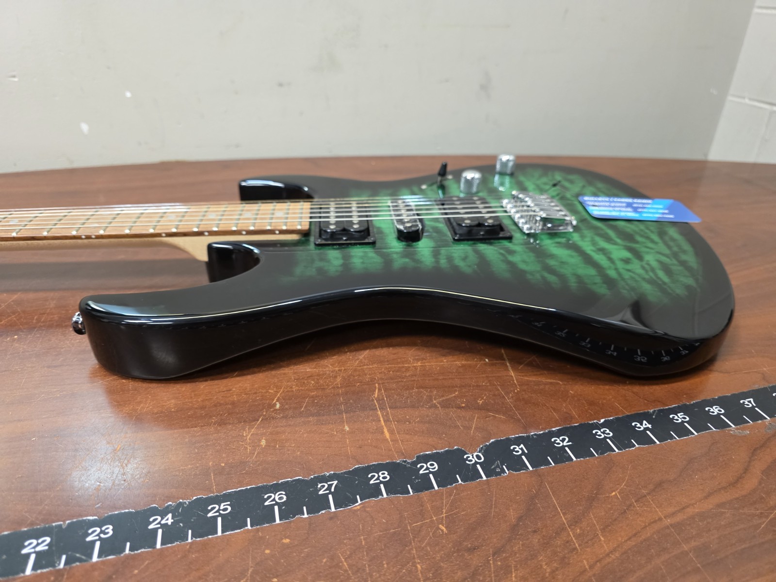 Ibanez GRX70QA GIO RX Series Electric Guitar Transparent Green Burst