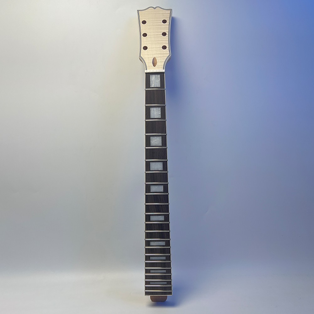 Unfinished DIY Electric Guitar Kits GD Archtop Binding Flame Maple Top FREE SHIP