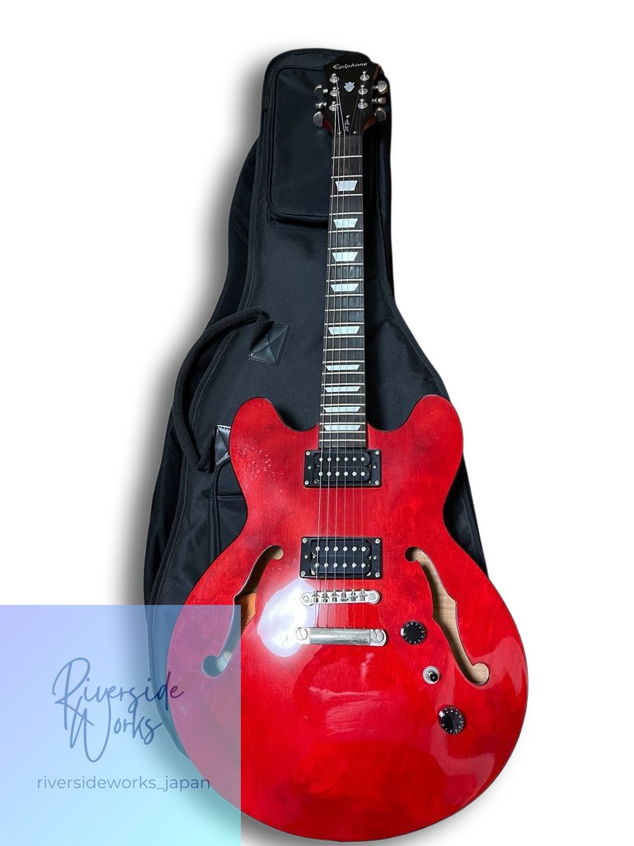 Discontinued Epiphone Semi-Acoustic Guitar Cherry DOT Studio CH ES-330 Type