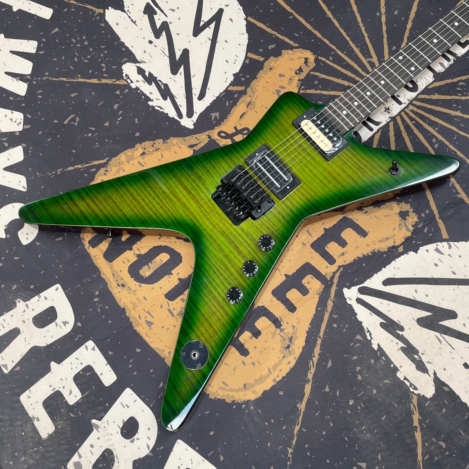 Dime Green Dean Electric Guitar 6 String send From China