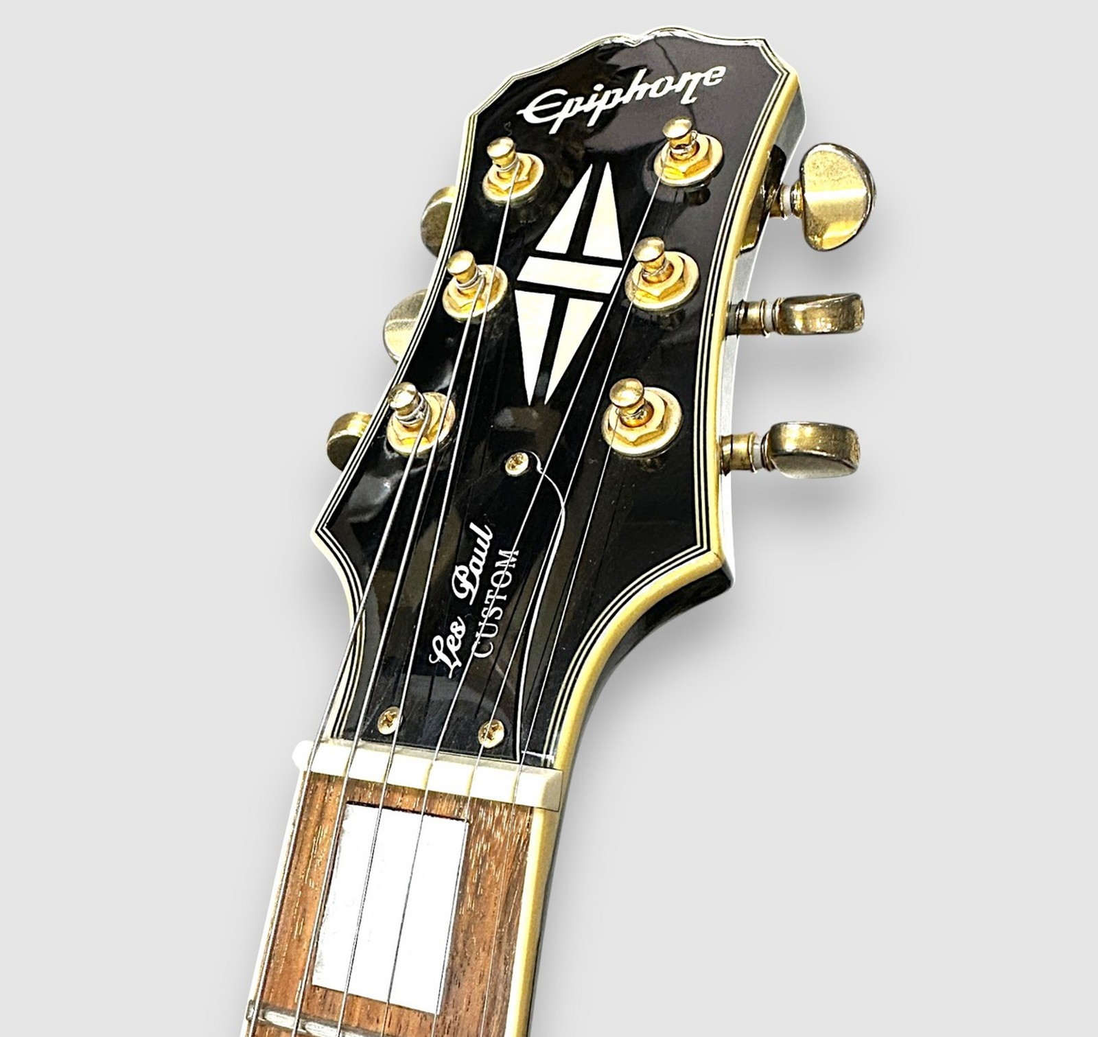 Epiphone Les Paul Custom Used Maple Top Mahogany Back Body Ebony w/Soft Case