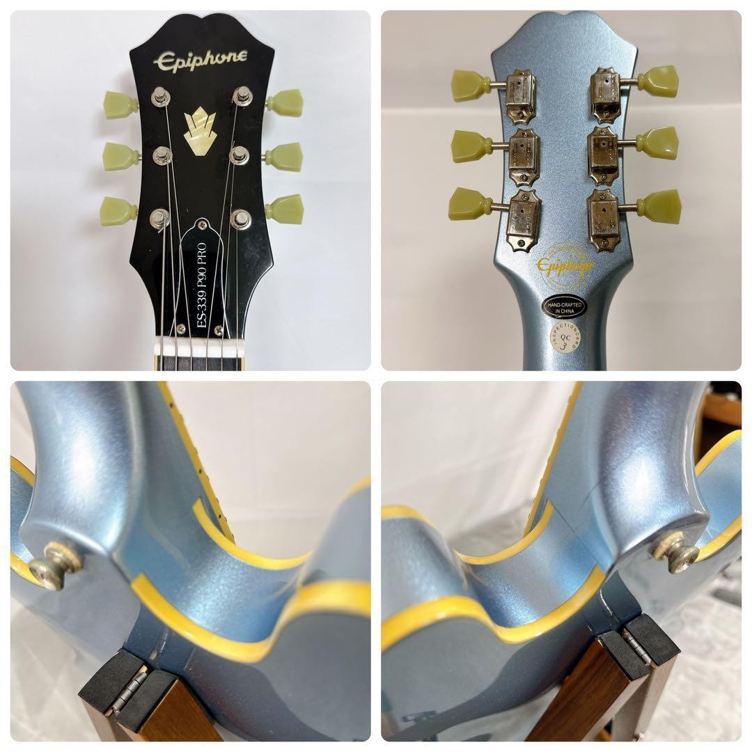 Epiphone ES-339 P90 Pro Pelham Blue Electric Guitar