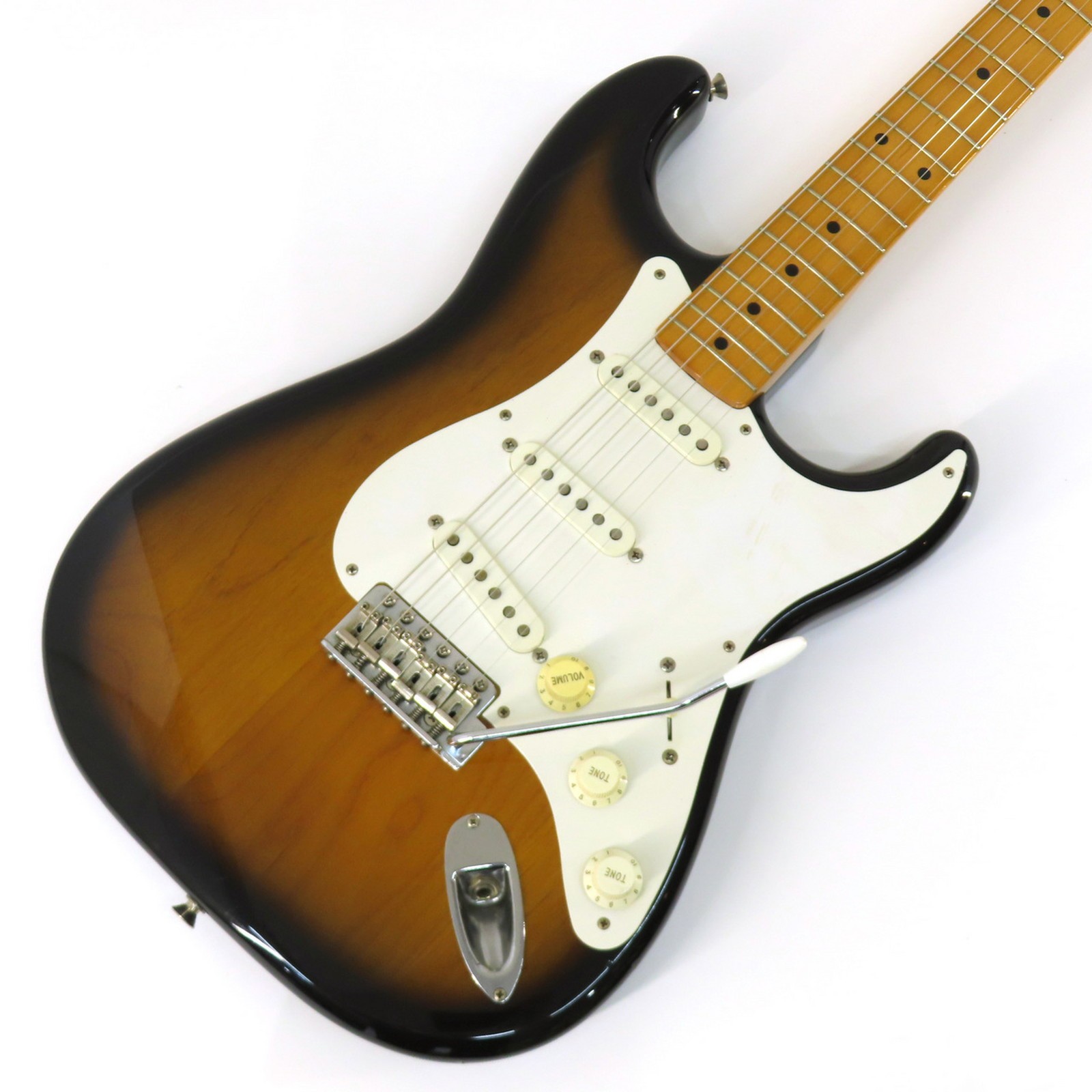 Fender Japan ST57-TX Used Alder Body Maple Neck 2-Tone Sunburst w/Soft Case