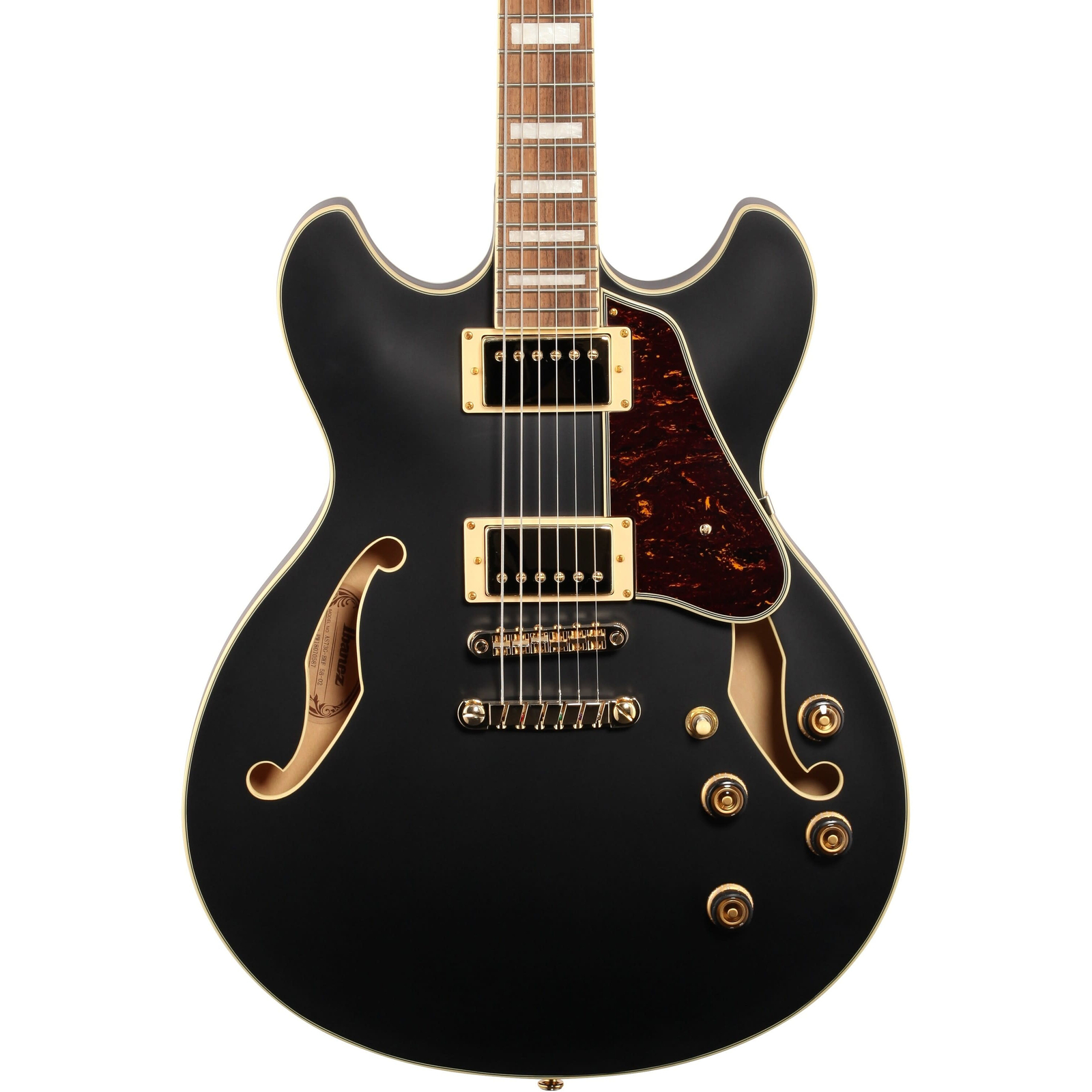 Ibanez AS73G Artcore Semi-Hollow Electric Guitar, Walnut Fingerboard, Black Flat
