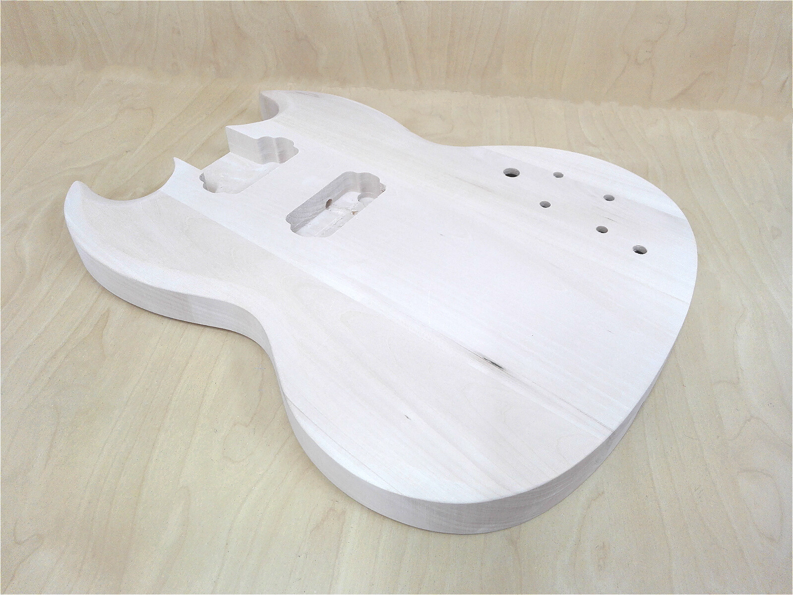Haze Solid Basswood Electric Guitar Body, Pre-Drilled & Polished- HSSG 19300BO