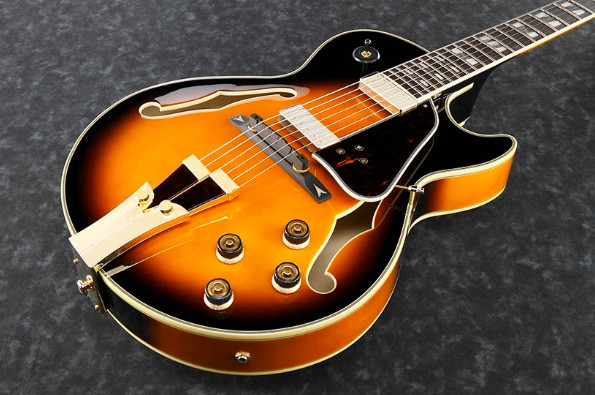 Ibanez GB10SE George Benson Brown Sunburst BS Hollow Body + Hardshell Case GB-10