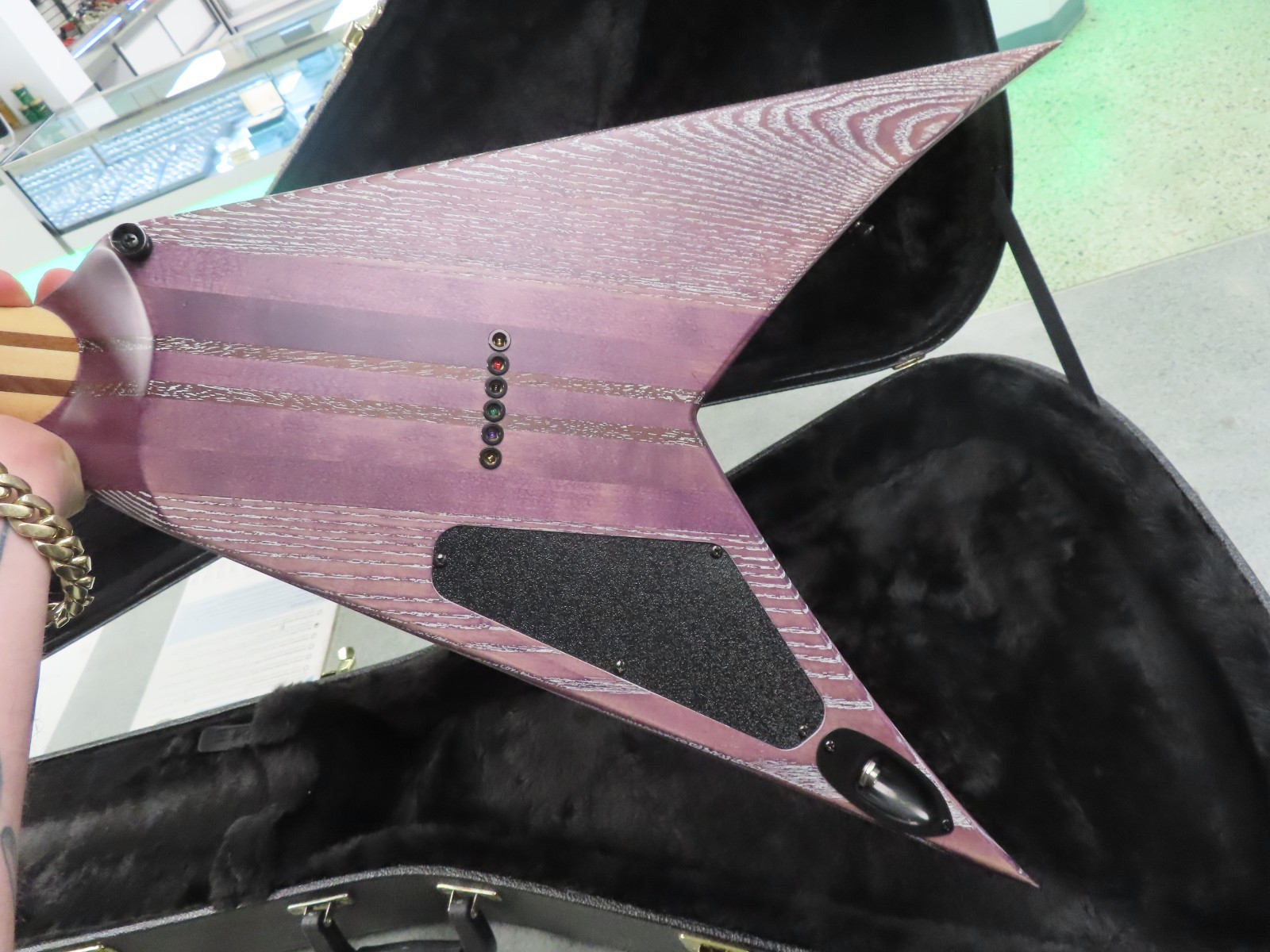 Strictly 7 Guitar S7G Flying V Guitar In Hard Case 6 String