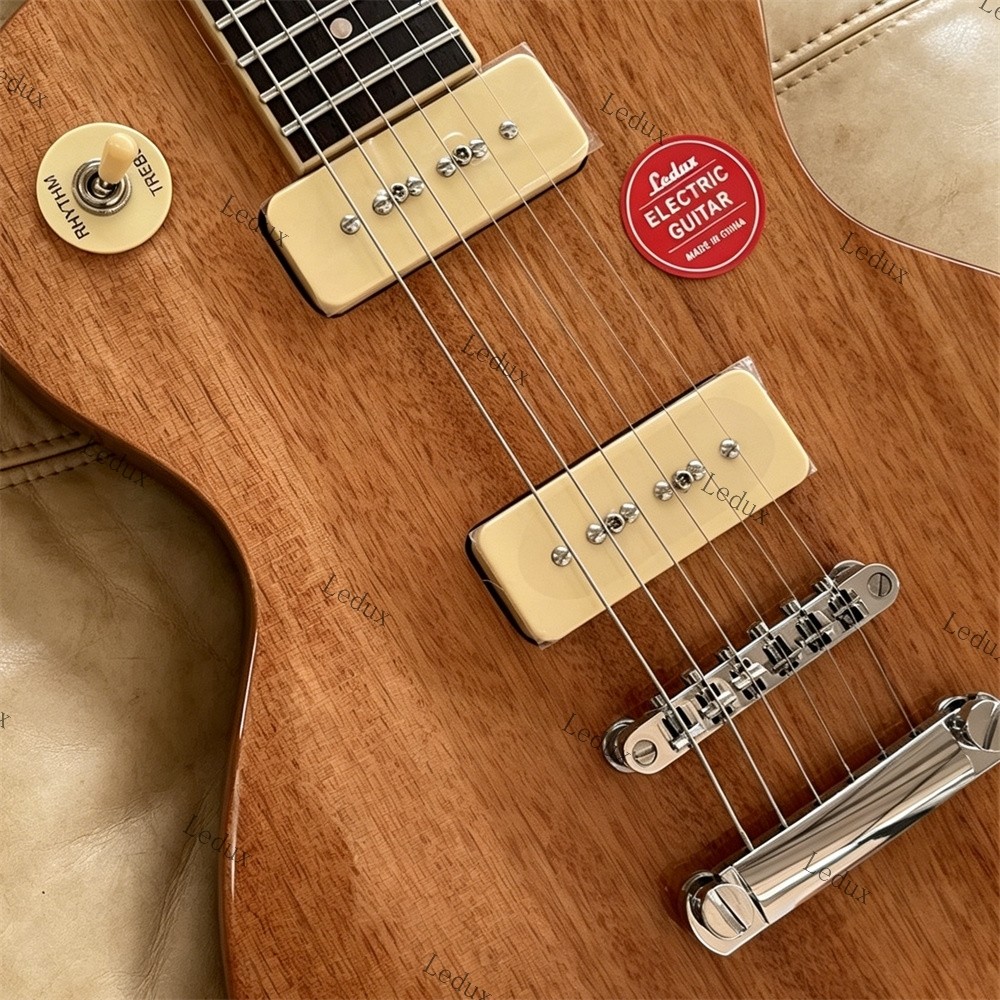 Ledux Electric Guitar P-90 Pickup Stainless Rounded Fret Edge Natural Unbranded