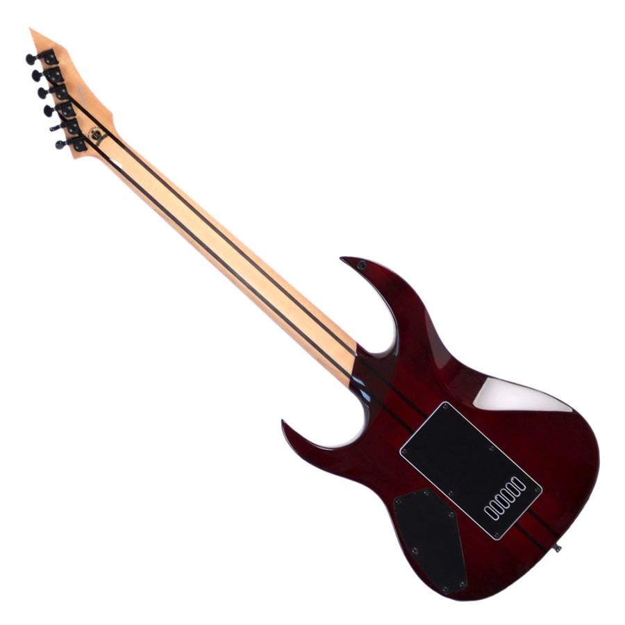 B.C.Rich SHREDZILLA PROPHECY ARCHTOP WITH EVERTUNE LAVA Burst Black Line Inlays